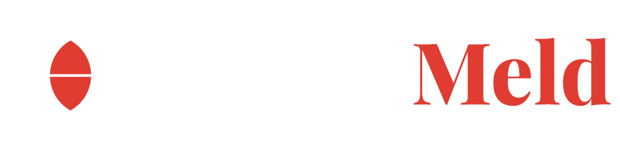Global Meld logo in white for dark backgrounds